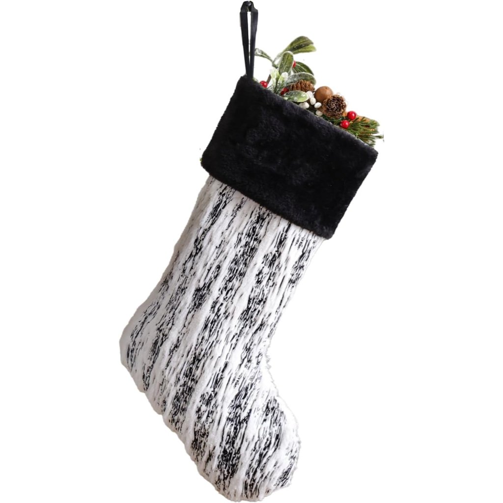 Black Christmas Stockings 1 Pack 20 Inches Large Christmas Stockings For Family